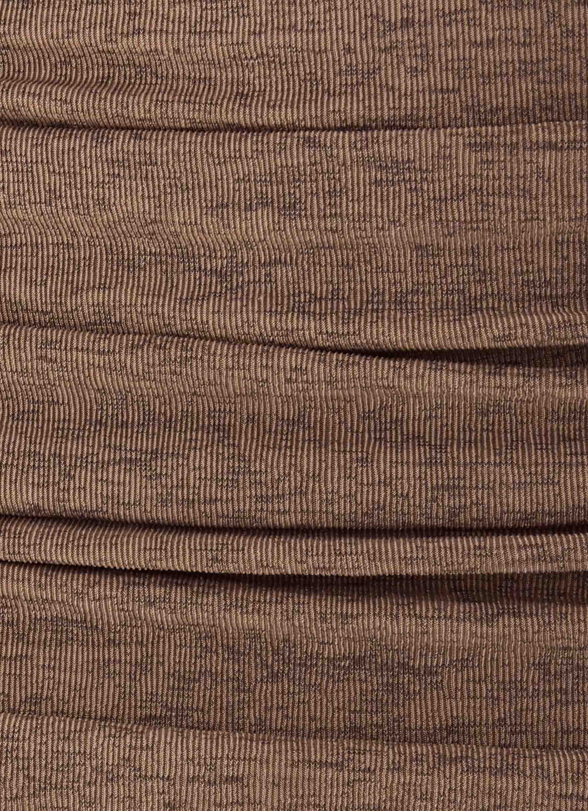 Zayde Midi Skirt - Taupe - Image 9